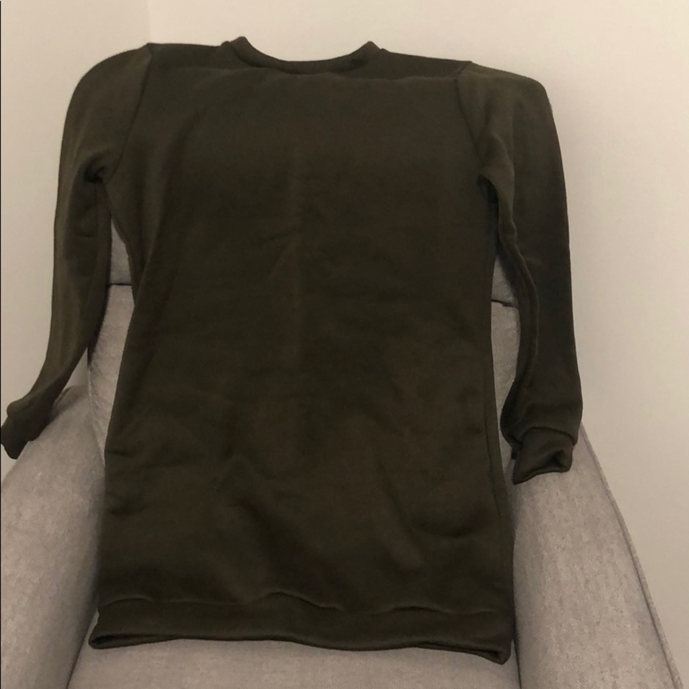 One Large Left Womens Knitted Sweater Dress - Picture 4 of 5